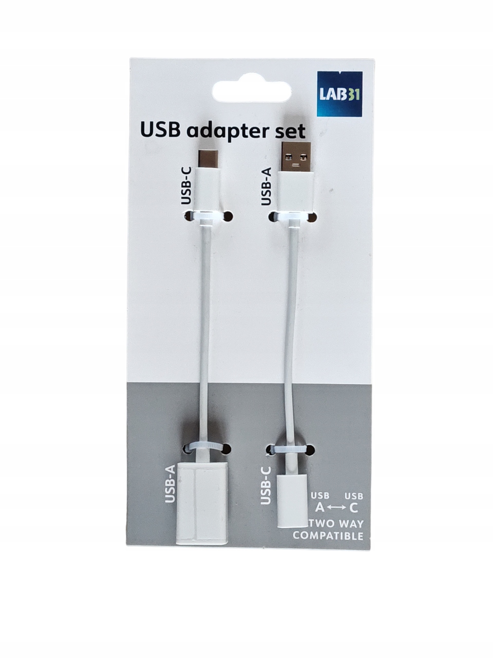 Usb adapter set Usb-a do Usb-c Usb-c do Usb-a Czarne