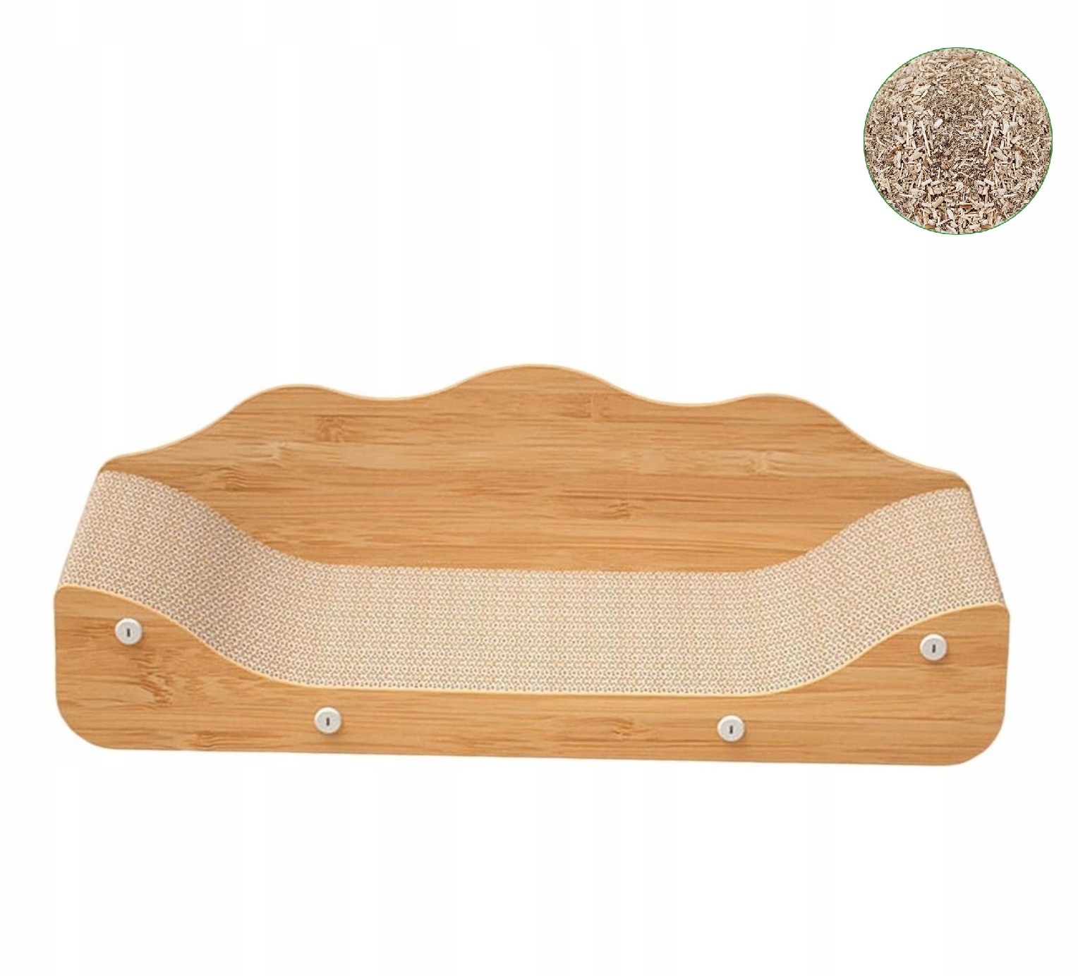 Levně Škrabadlo pro kočky pelíšek 2v1 podložka na škrábání koťátka (F073)