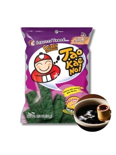 Levně 4x Tao Kae Crispy Seaweed s japonskou sójovou omáčkou nori 32 g