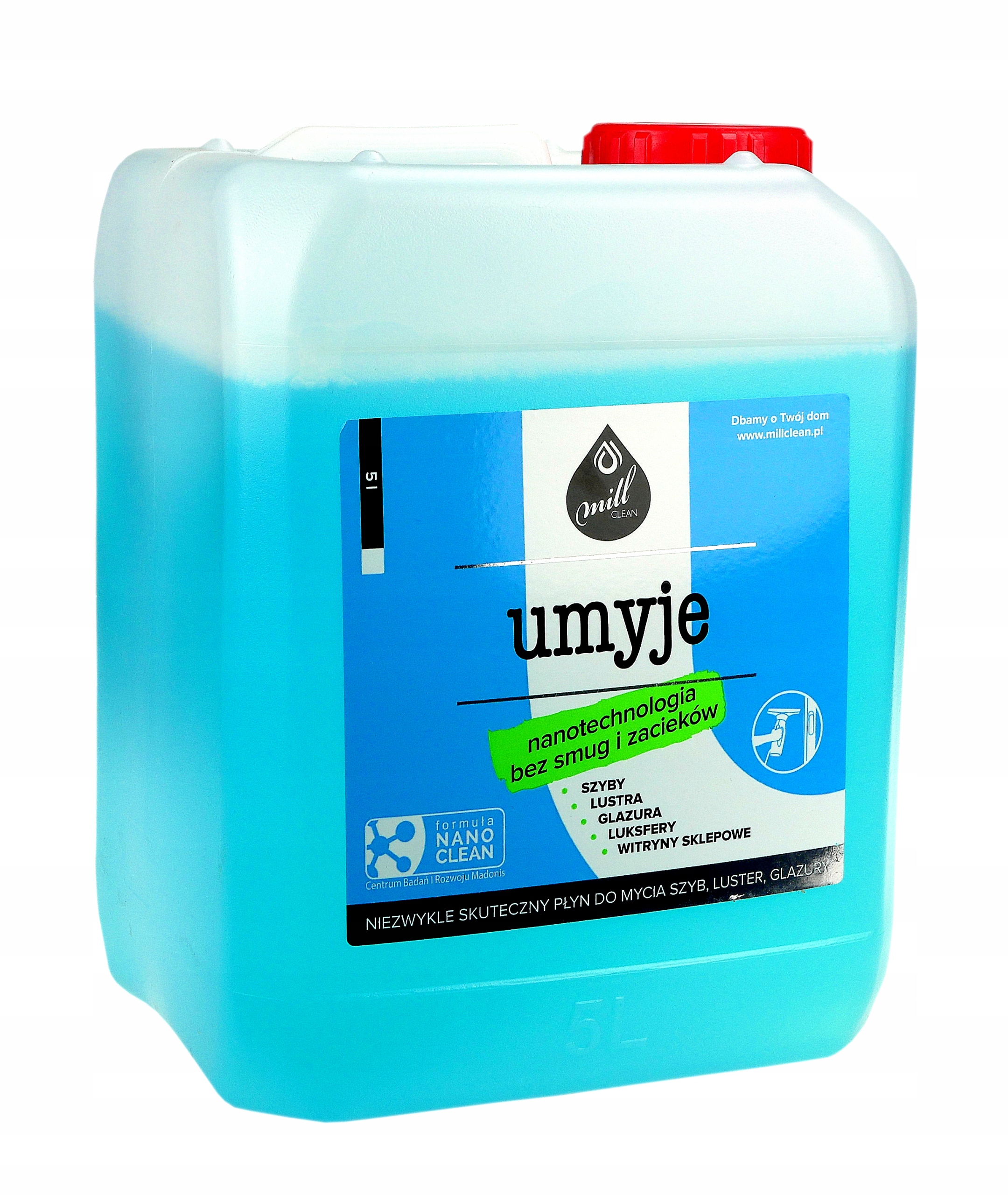 

Płyn do mycia luster i okien Mill umyje 5l