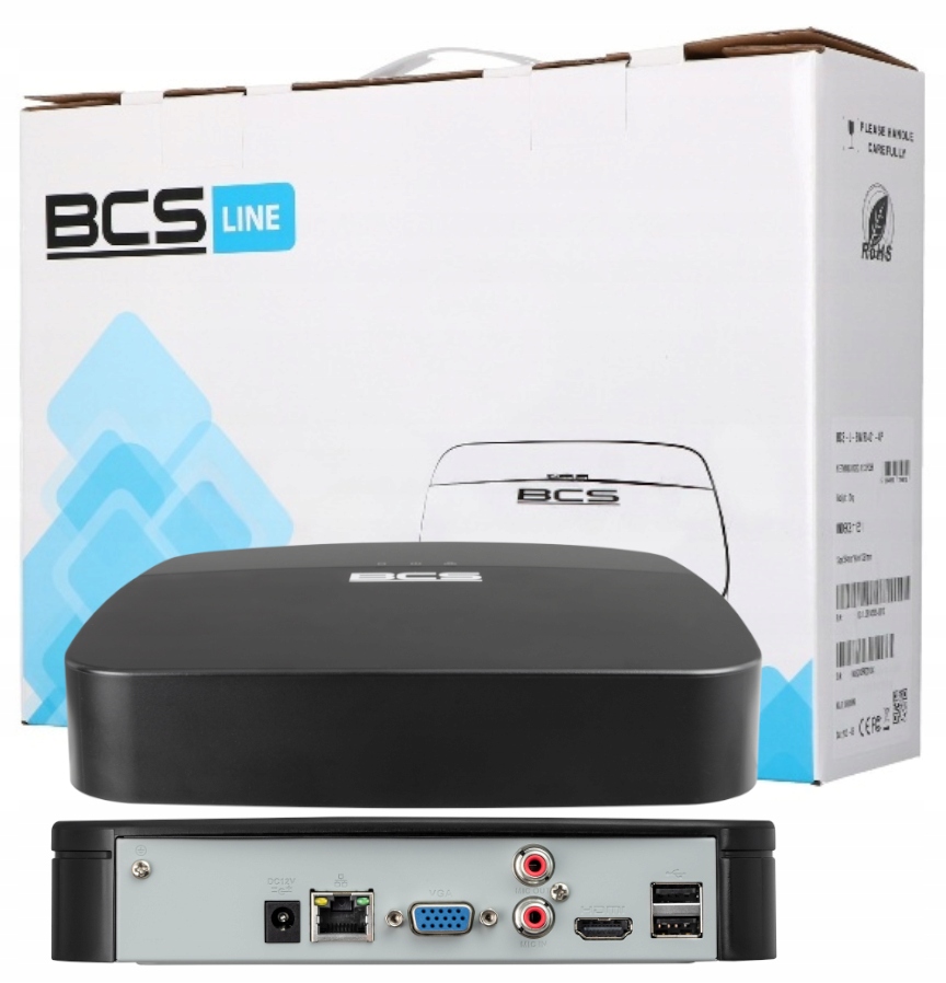 Rejestrator IP BCS L-SNVR0401-4KE(2)