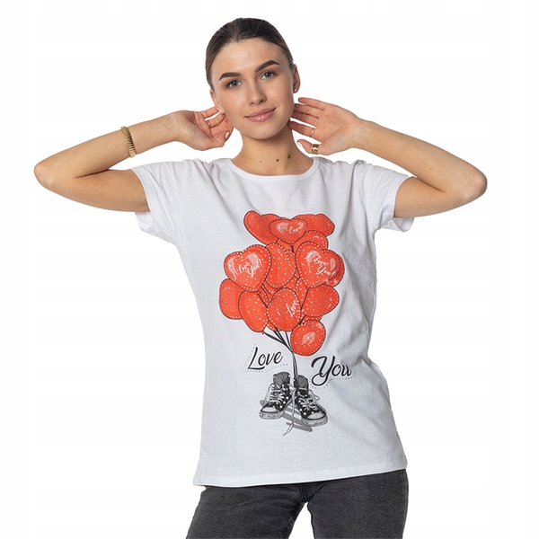 

CODO/3BALON Biała Damska Koszulka XL - 42