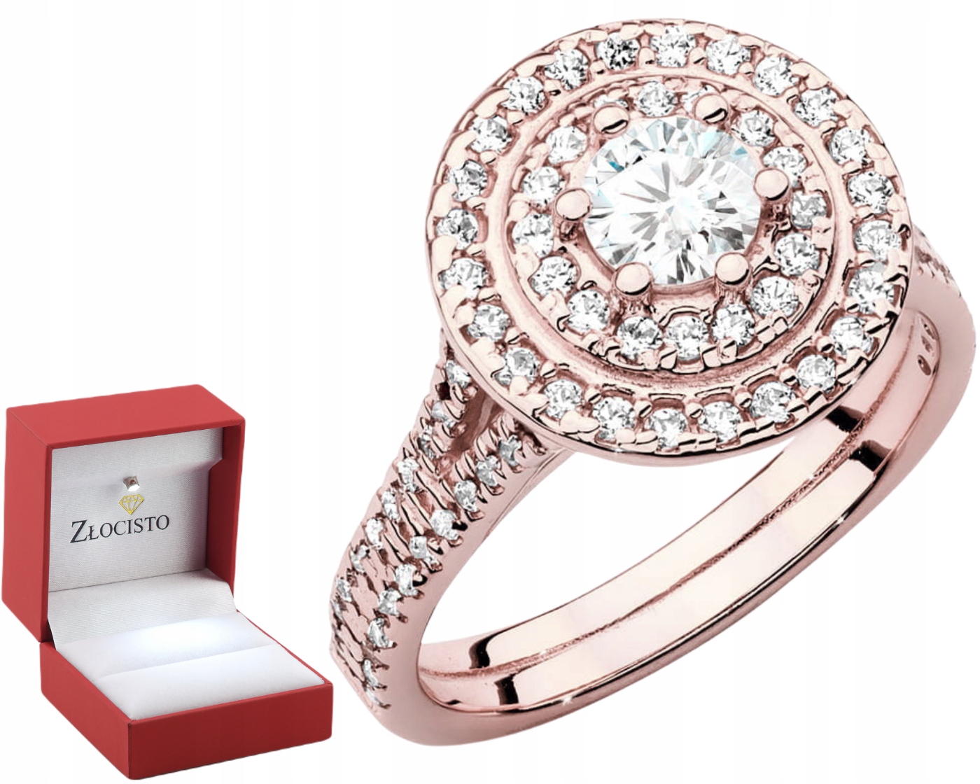 Růžové Zlato Prstýnek Laboratorní Brilianty 1,01 Ct 585 Gravírování Bonus