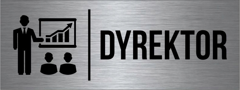

Tabliczka Dyrektor Piktogram Aluminium