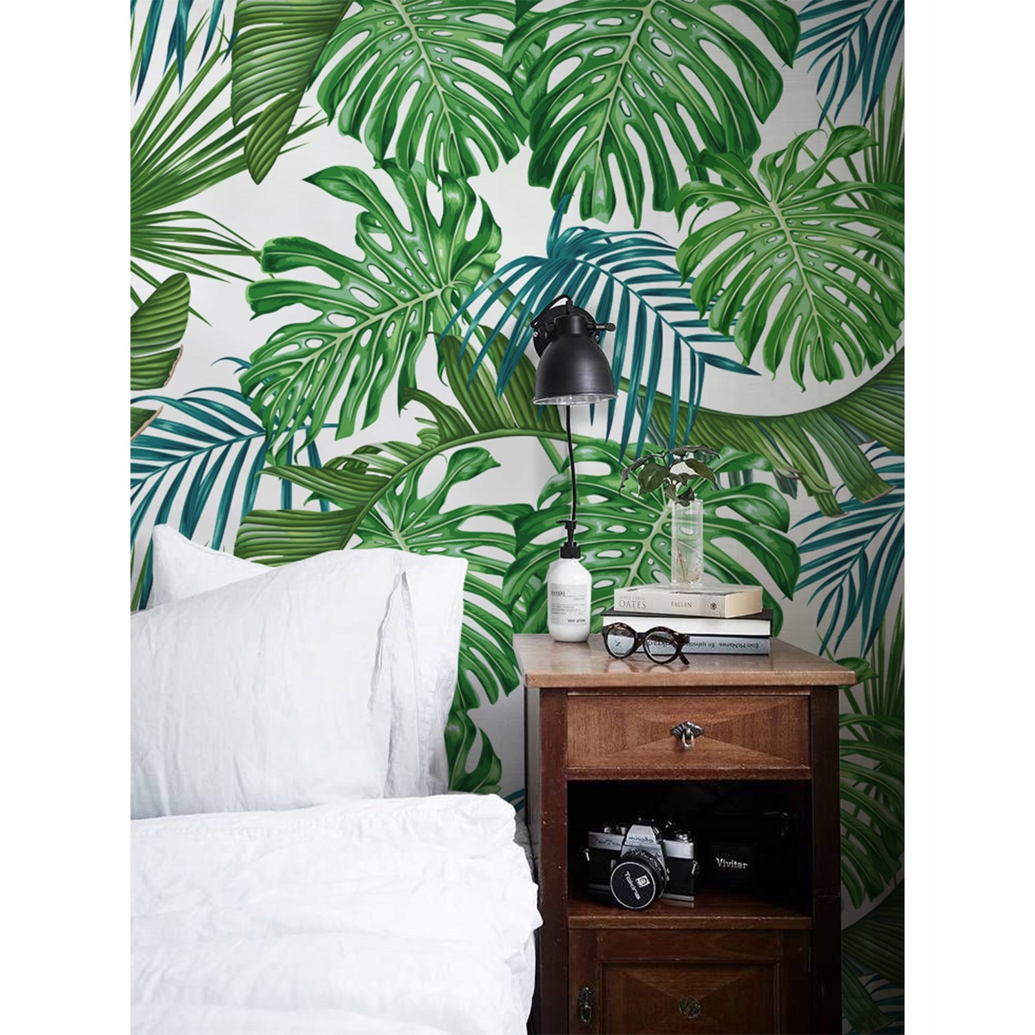 

Fototapeta ścienna Zielone liście retro 290x290 cm