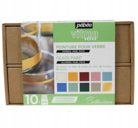 Sada Pebeo Vitrea 160 Workbox C2 10x45ml
