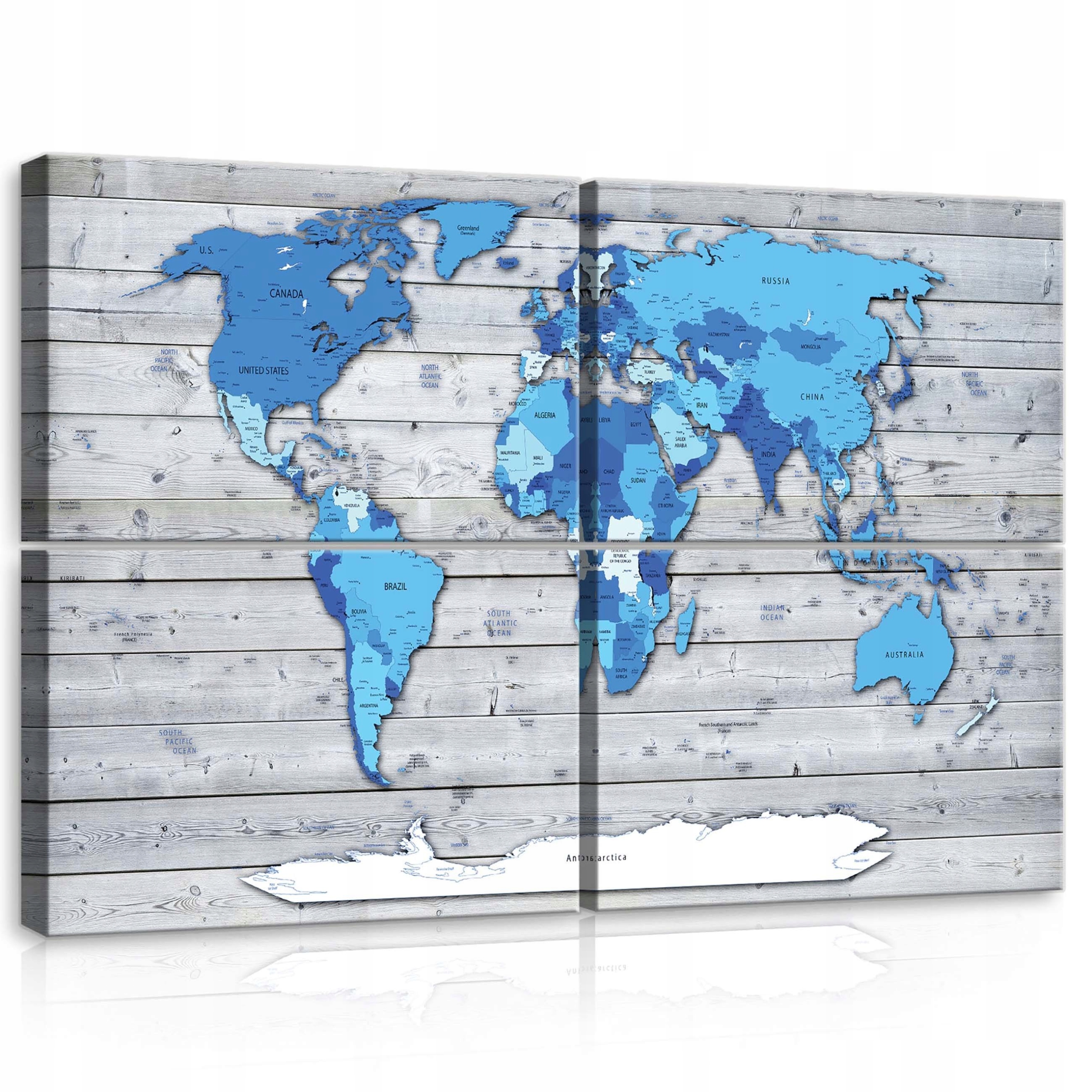 Obraz 120x80 Mapa sveta na stenu dekor cestovanie minimalizmus moderný štýl