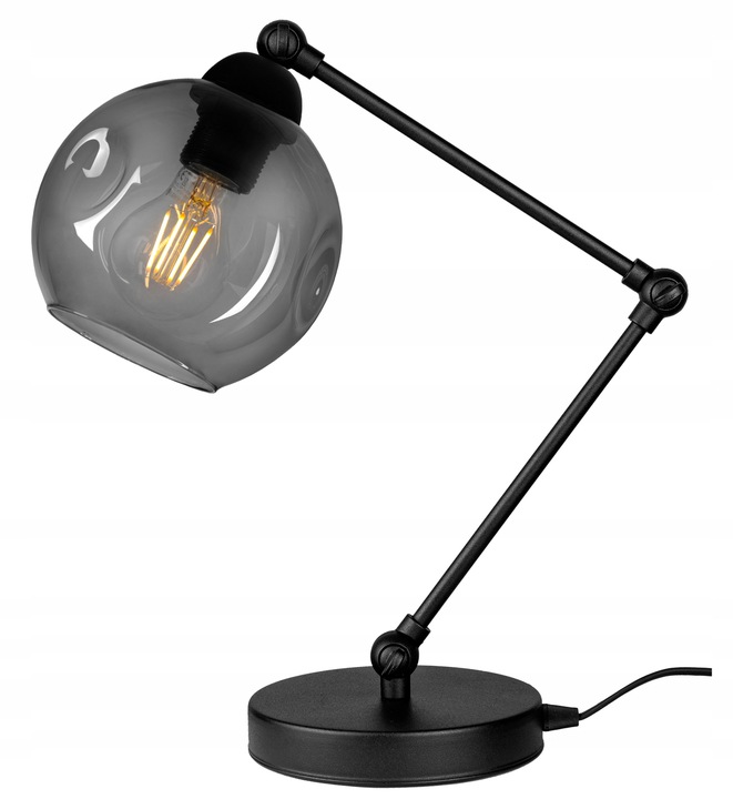 

Lampka Biurkowa Szklana Nocna Loft Retro Fibram