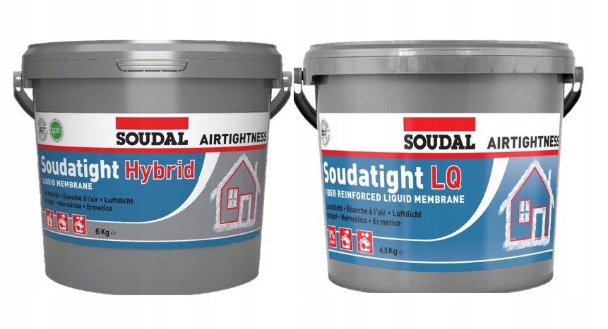 Sada Soudal Soudatight Hybrid 6 kg Lq 4,5 kg Šedá Tesná Montáž