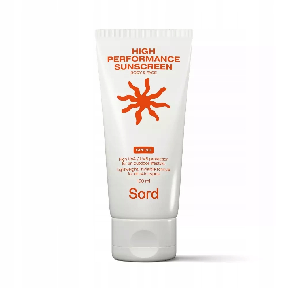 Sord Krém s filtrem SPF50 High Performance Sunscreen 100ml Vysoce účinný opalovací krém 100 ml