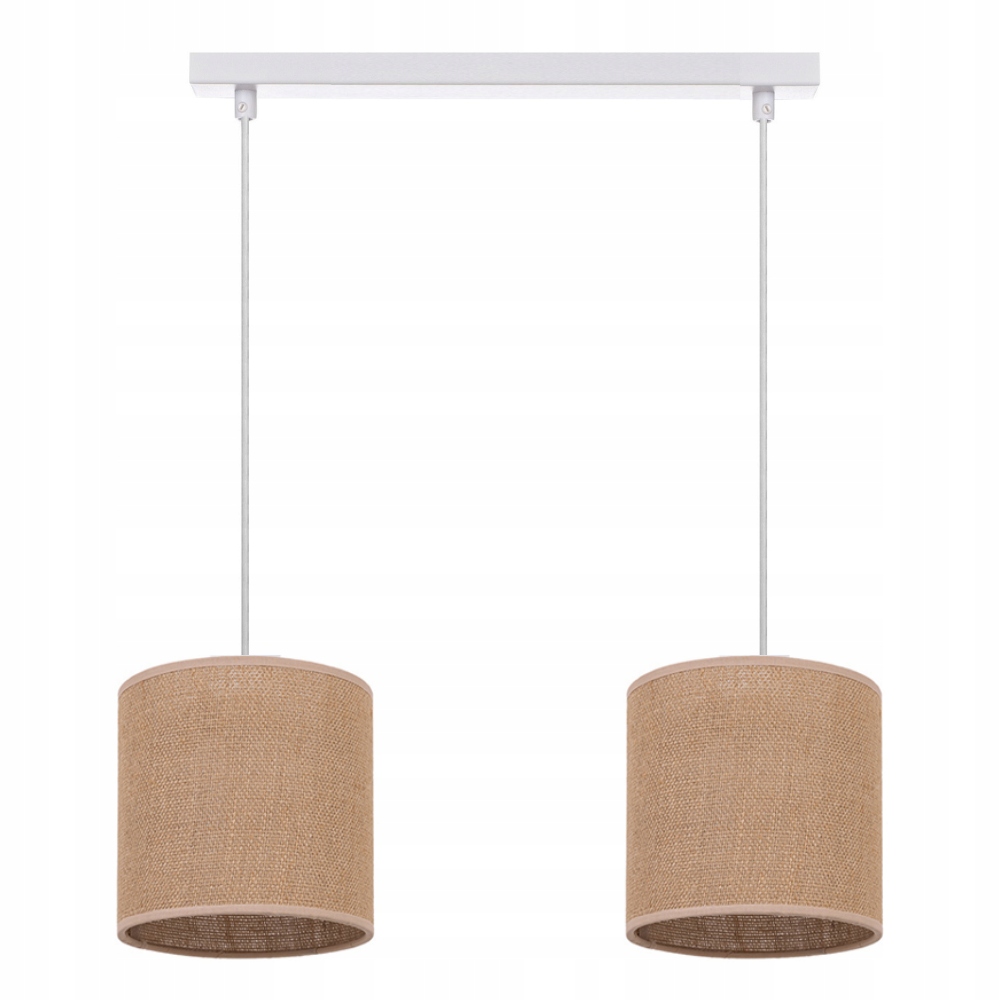 Lampa Wisząca Sufitowa Abażur Boho Jutowa Listwa