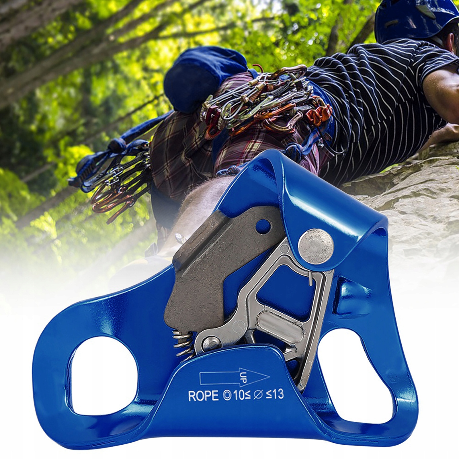 WSPINACZKA PIERSIOWA ASCENDER SPRZĘT DO ZJAZDÓW ZACISK LINOWY 8-13MM 100KG Model TJ12