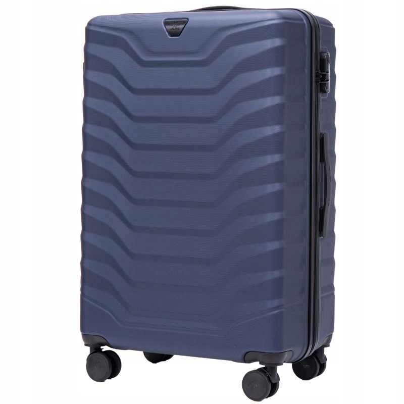 Walizka Wings Abs Średnia Peafowl 4 Koła 24" 63L Dark Blue