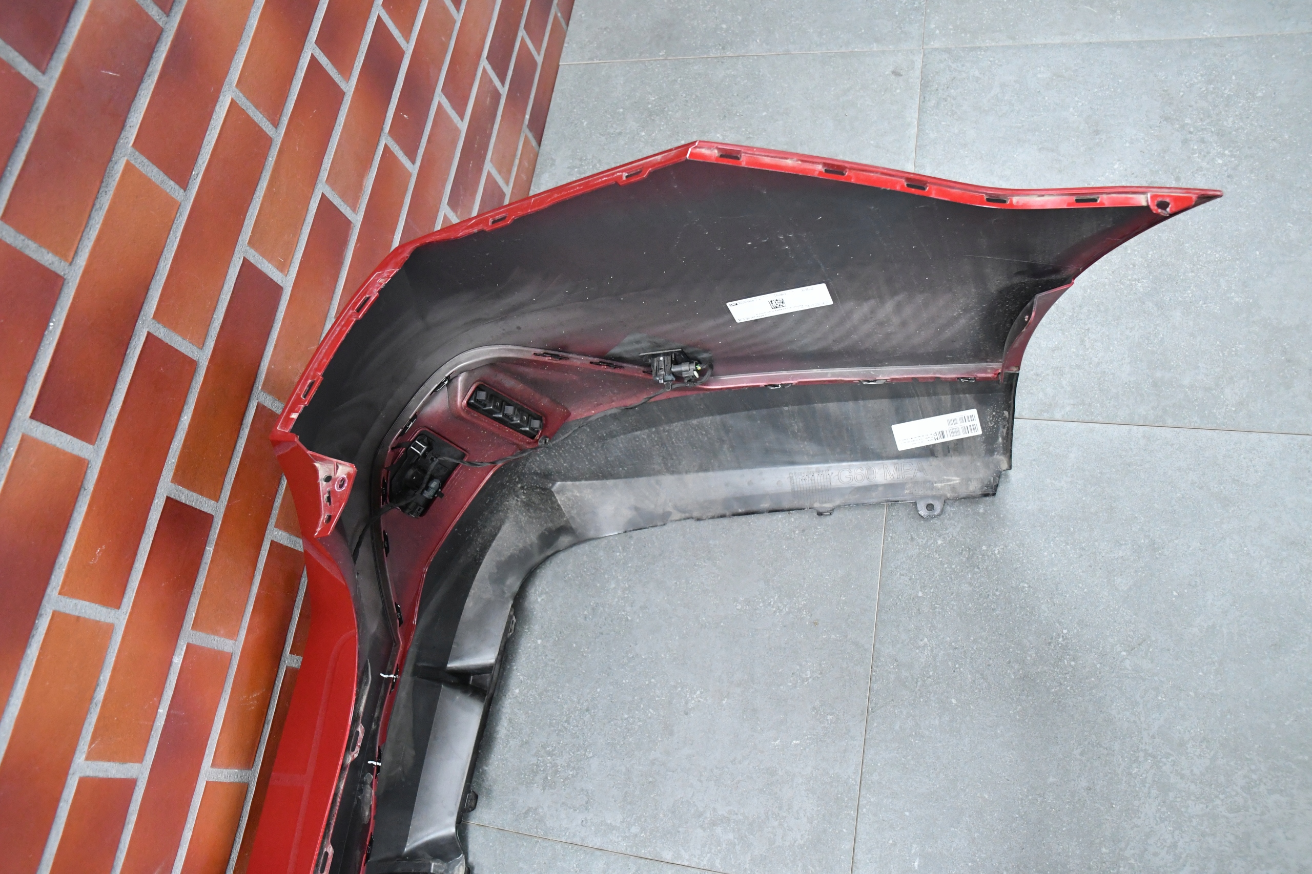 bumper rear part rear BMW 5 G60 m-packet C68 FIRE RED METALLIC