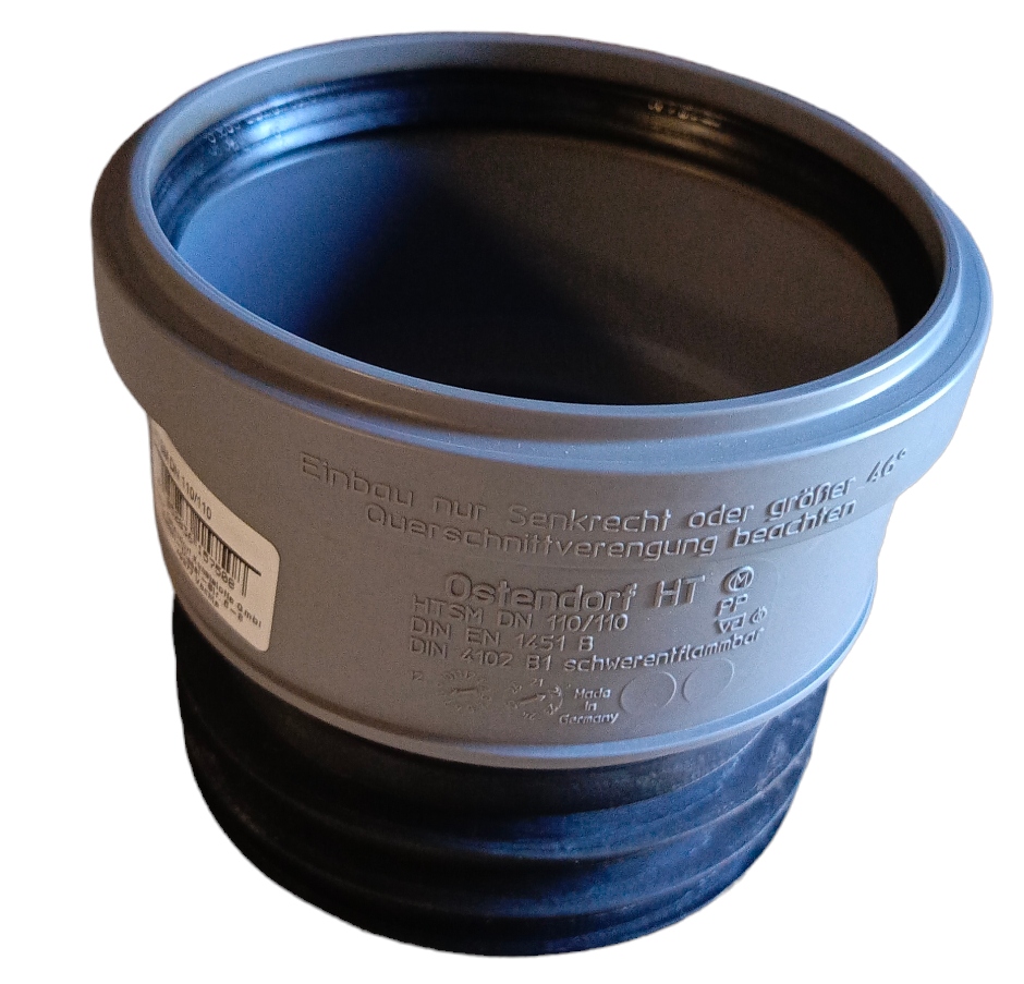 REDUKCJA SZARA 110 BOSA OBCIĘTA RURA 110MM KIELICH