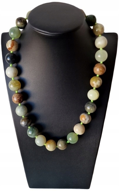 Přírodní Zelený Jadeitový Náhrdelník, Kámen Duchovnosti, Etnické Inspirace