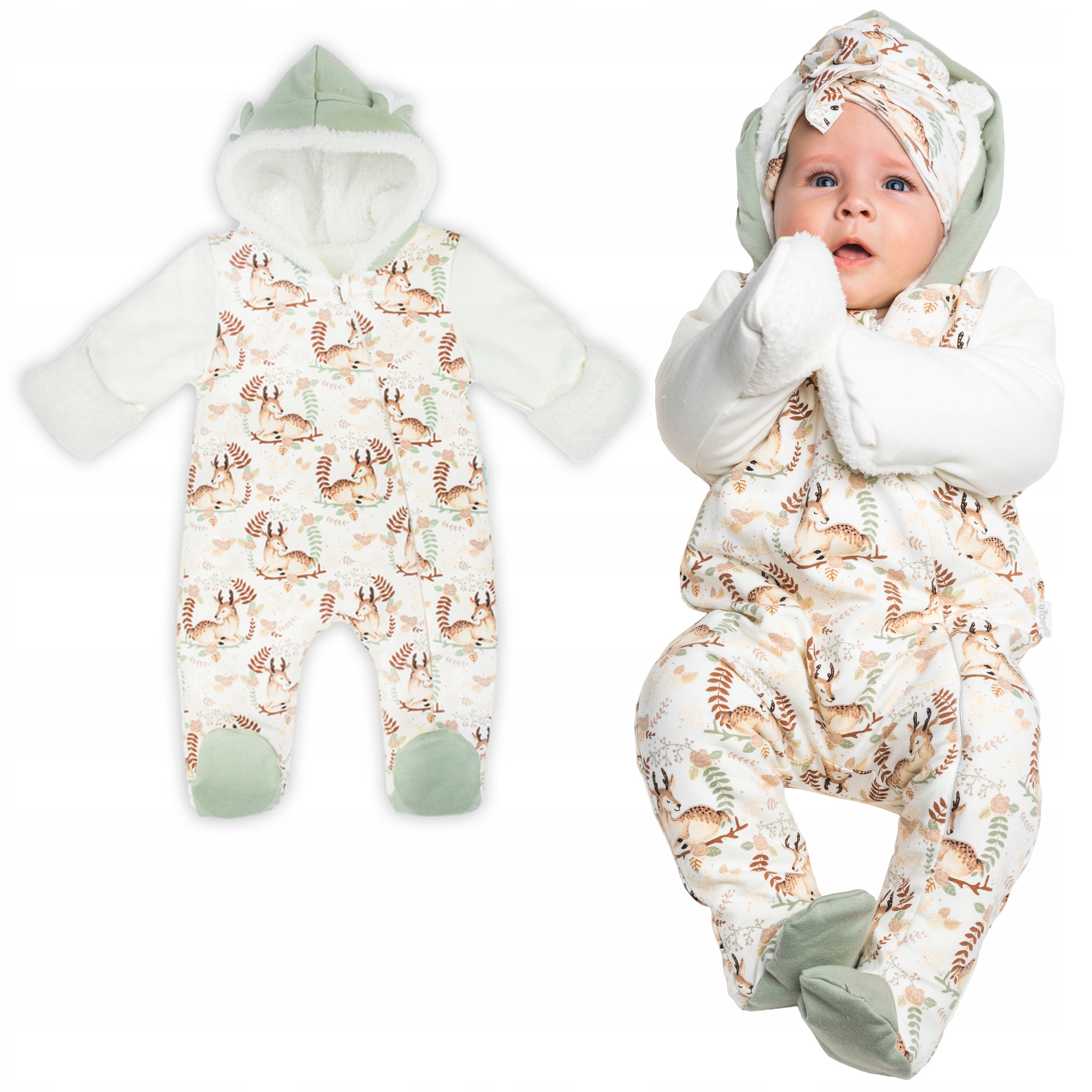 

Kombinezon Pajac Wyprawka ocieplany Sarenki 62