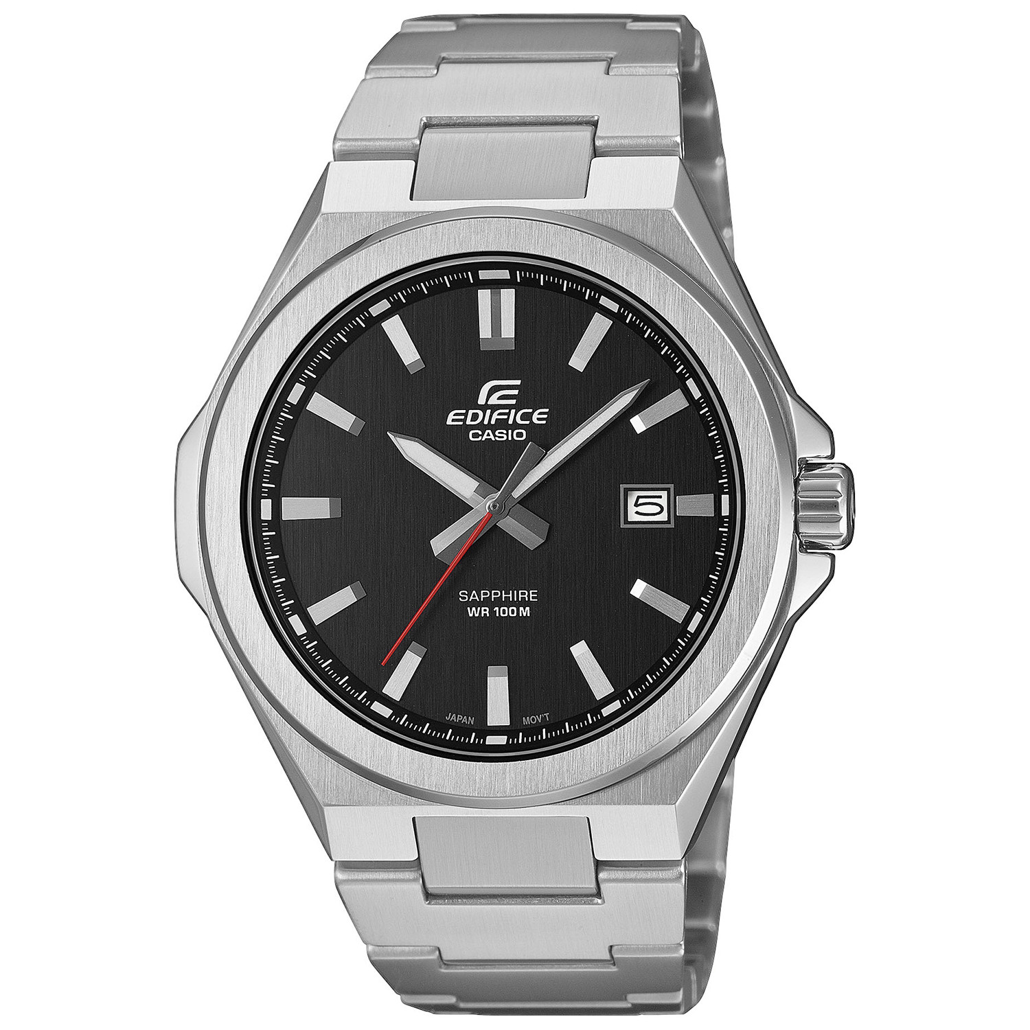 Casio Edifice EFB-108D-1AVUEF 100 m Stříbrný