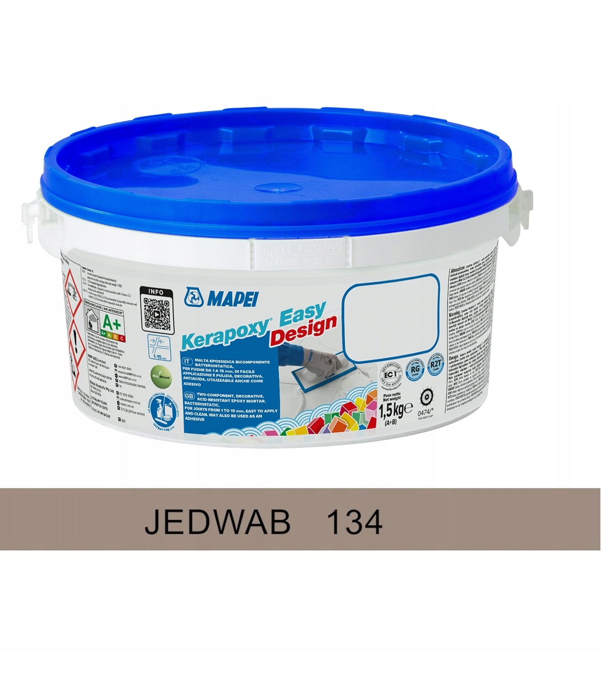 Mapei Kerapoxy Easy Design fuga epoksydowa kolor 134 jedwab 1,5 kg