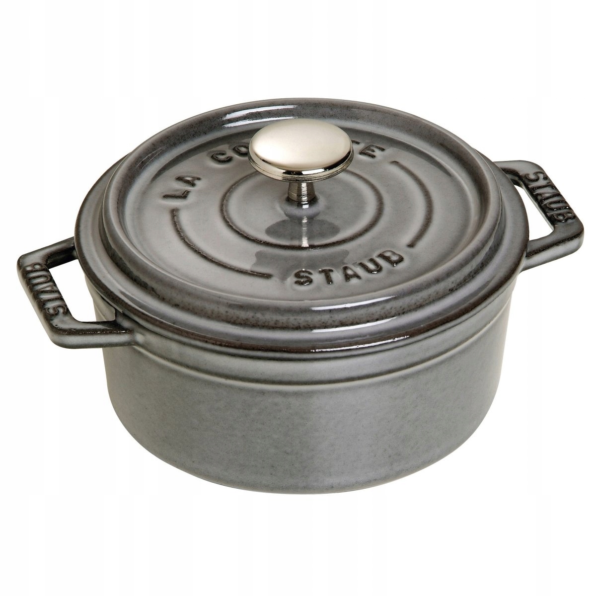 Hrniec okrúhly 400 ml, sivý La Cocotte Staub