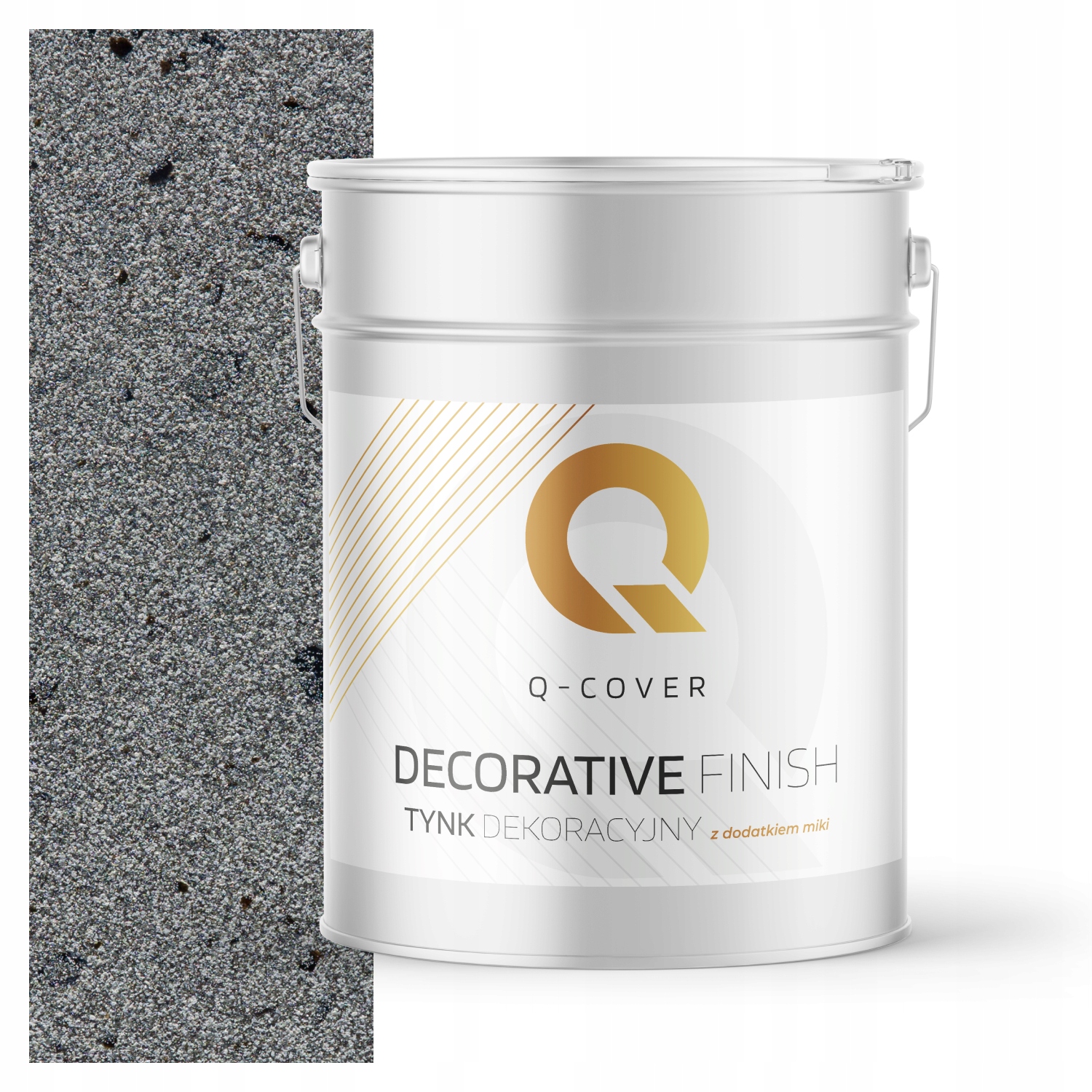 Mozaiková Omítka Jemnozrnná Barva Šedá S Černou Mikou D905 15 kg