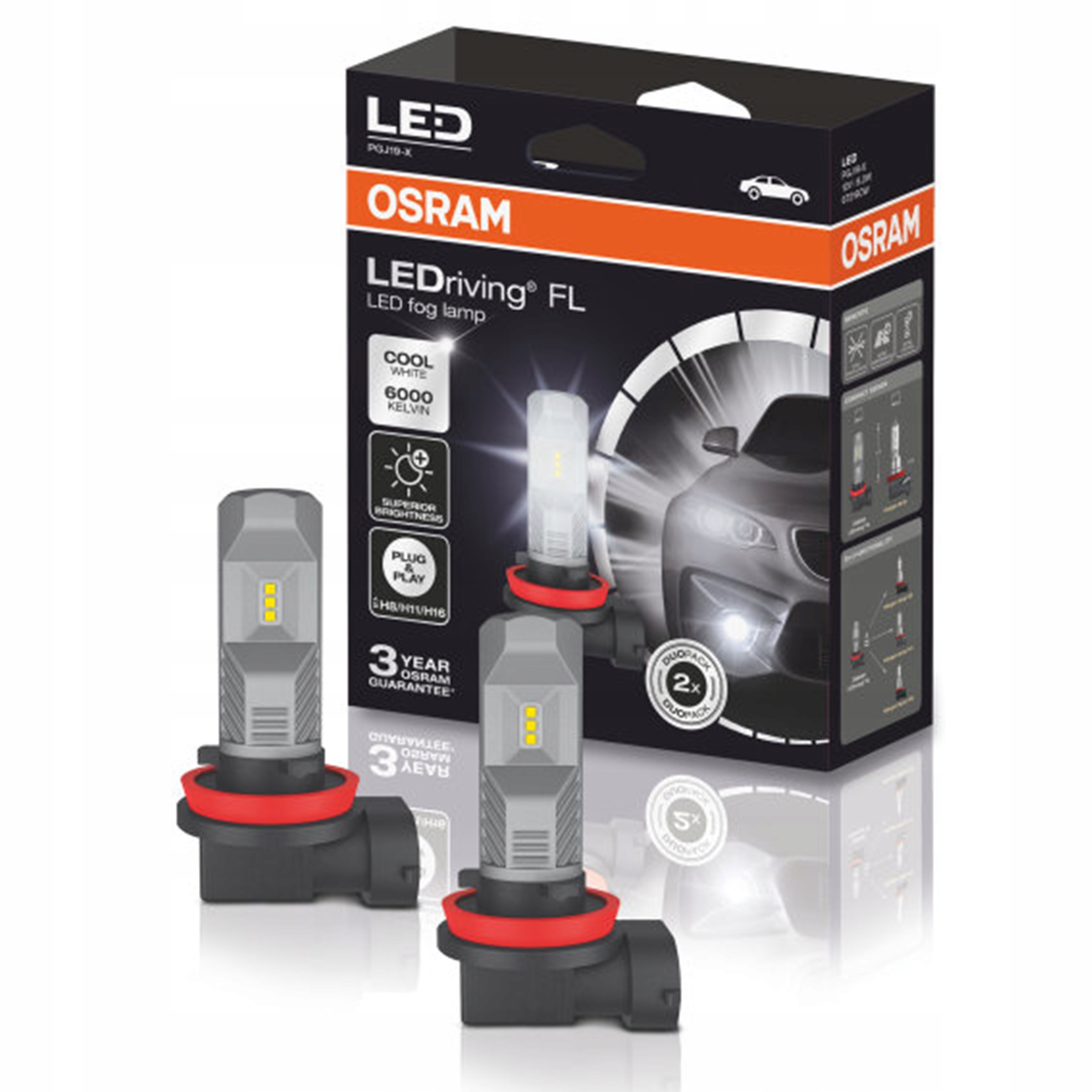 

Osram Światło Przeciwmgielne LEDriving H8/H11/H16