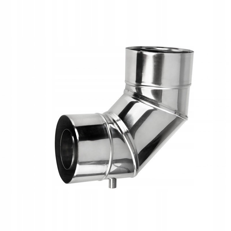 Dvoustěnné koleno Turbo odkapávač fi 80/125 90st