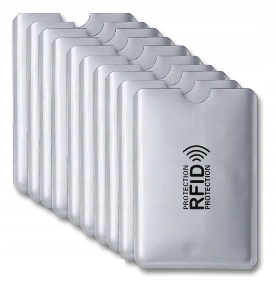 

10 x Etui Antykradzieżowe Rfid na Karty Zbiżeniowe