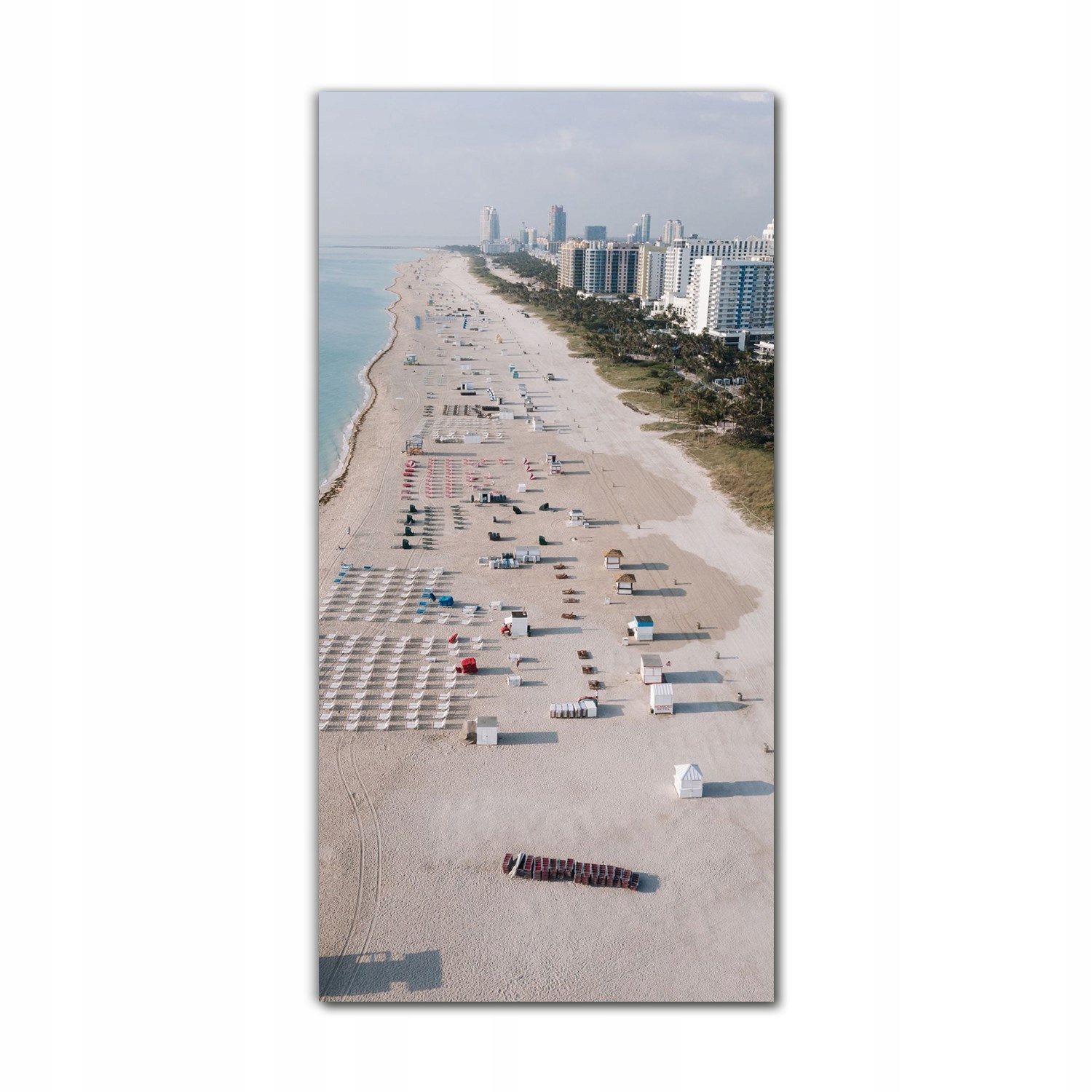 

Foto szklane do sypialni 70x140 Piasek plaża Miami