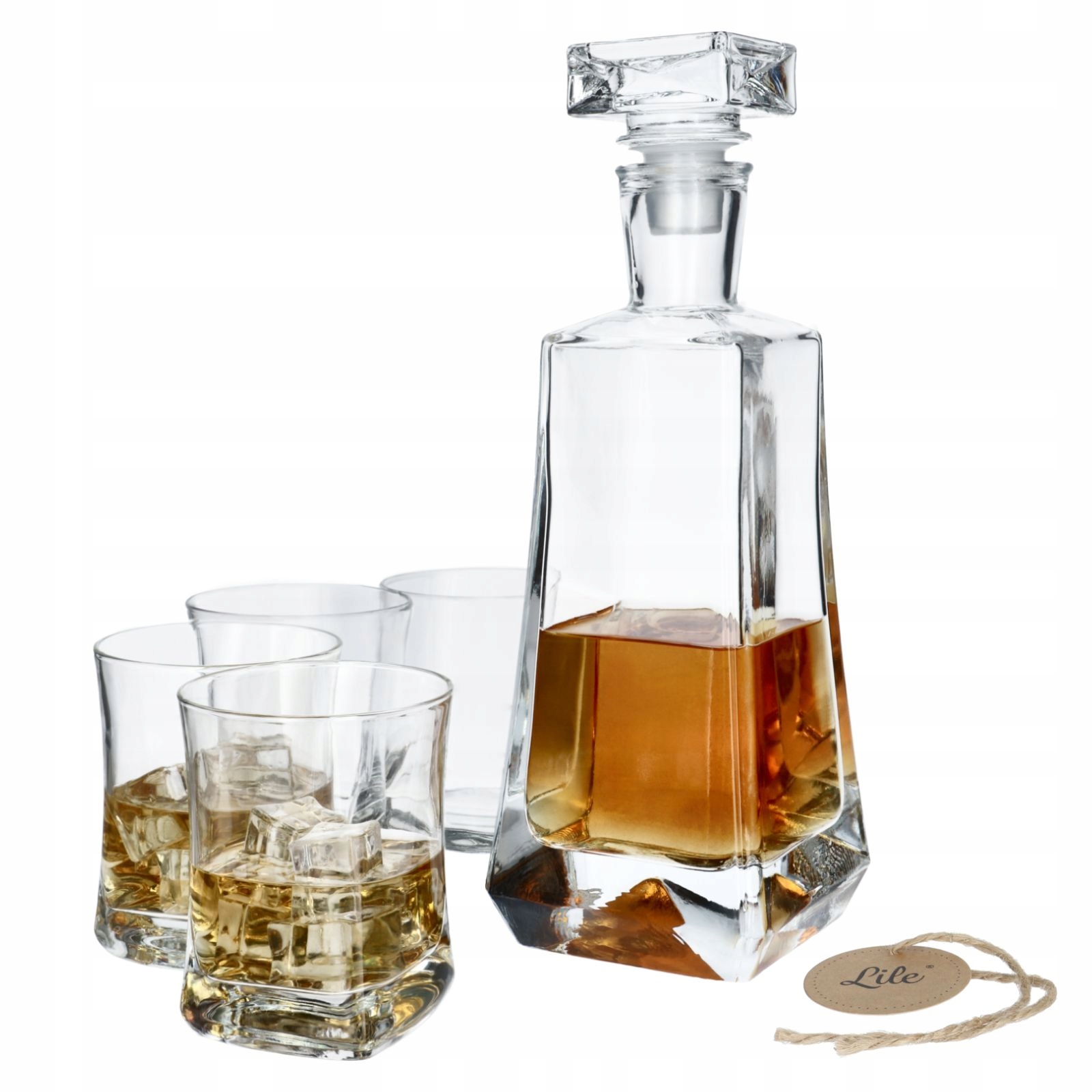 

Zestaw karafka szklanki 4 sztuki do whisky whiskey