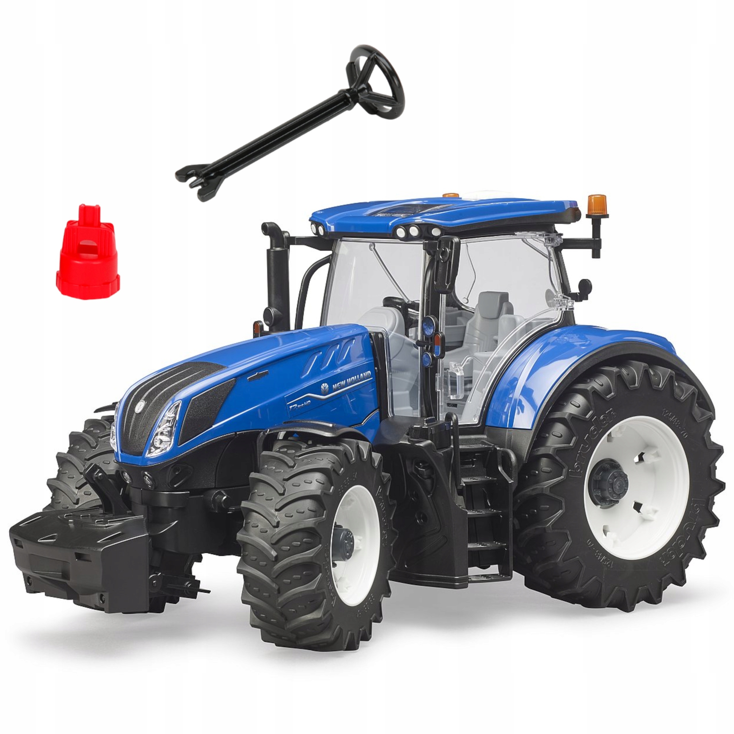 Traktor Bruder New Holland T7 niebieski 03120 Efekty dźwiękowe