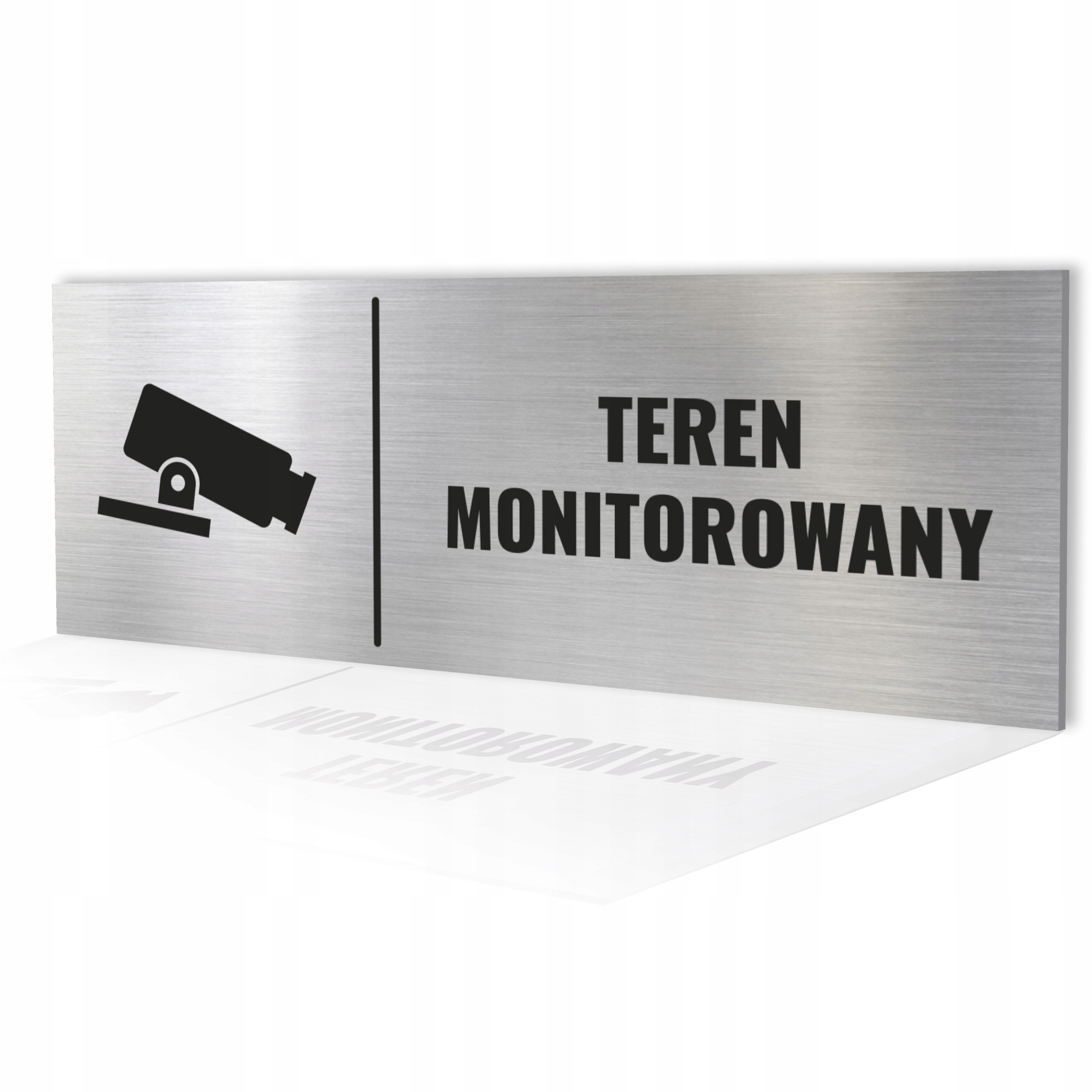 

Tabliczka Teren Monitorowany 20x7,5 Aluminiowa