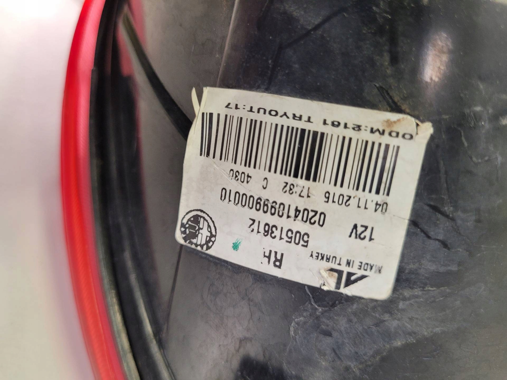 light rear right side Alfa Romeo Giulietta 3 facelift 2018 50513612