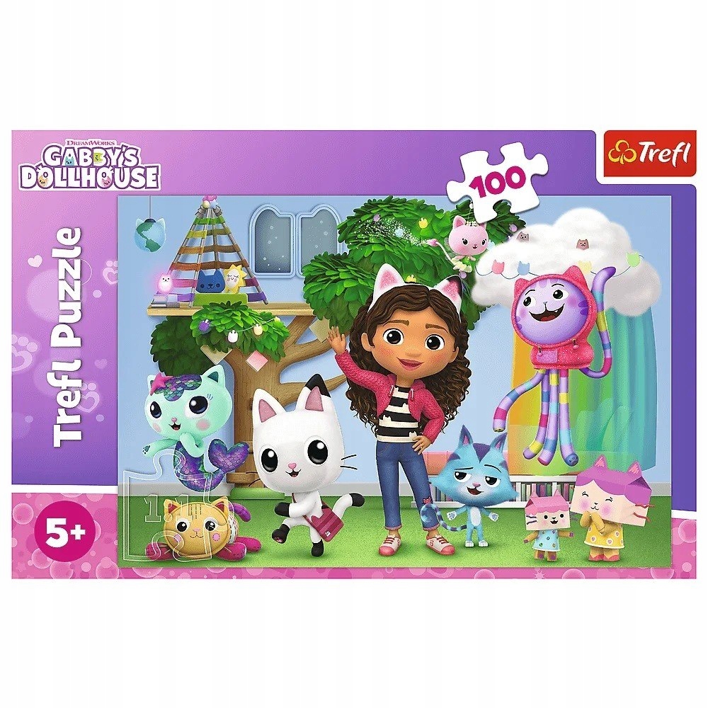 Puzzle Trefl 100 elementów Koci Domek Gabi Trefl 16464 Marka Trefl