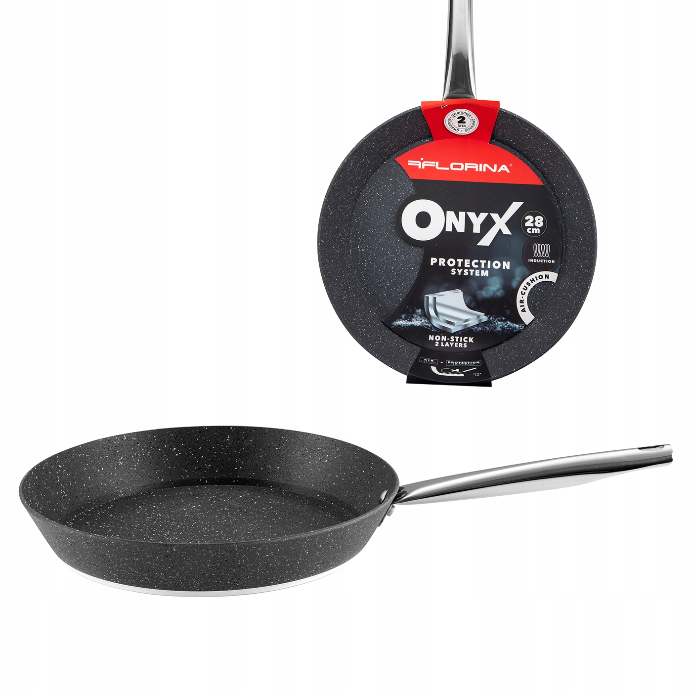 

Patelnia Florina Onyx 28 cm indukcja gaz