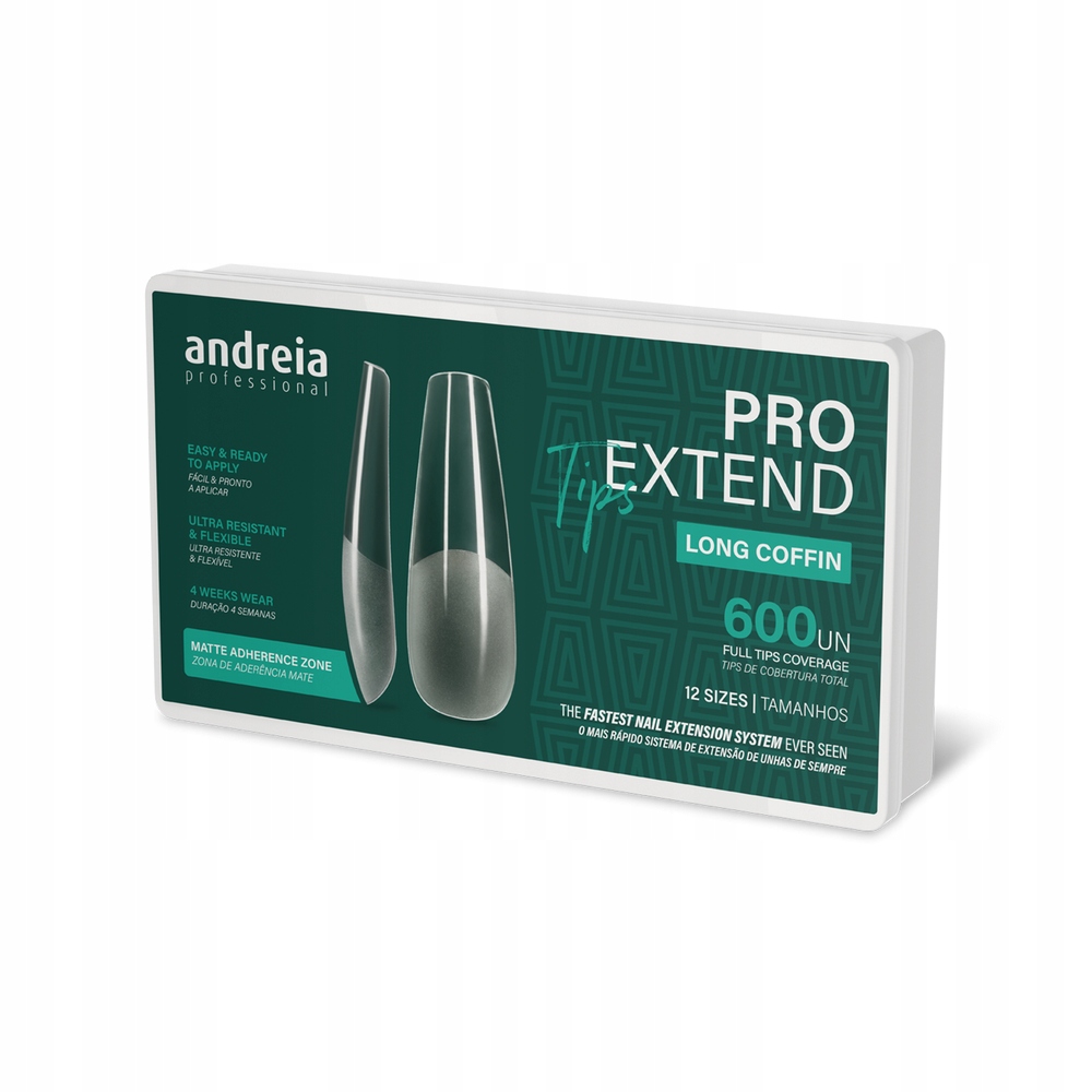 Profilowane tipsy Andreia Professional Pro Extend długie baleriny