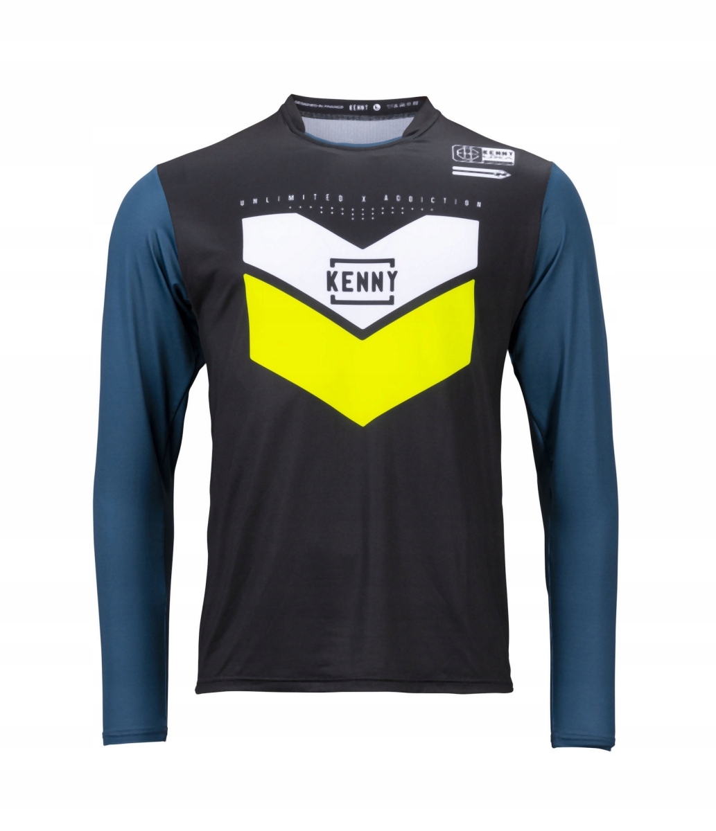 Koszulka Rowerowa Mtb Prolight Lime/black Czarny/niebieski/żółty/biały