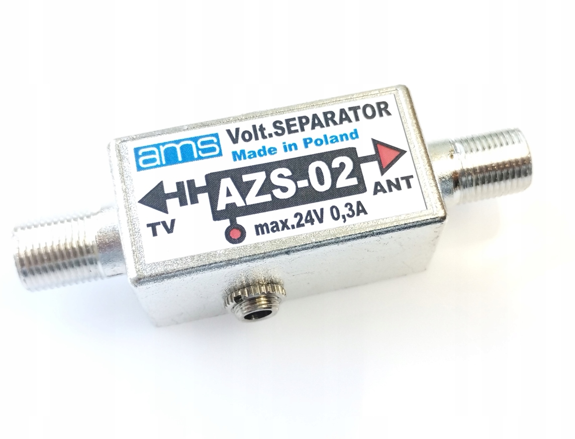 [1szt] Separator zasilania wzmacniaczy AZS-02 300mA 12V gniazdo Jack 3.5mm