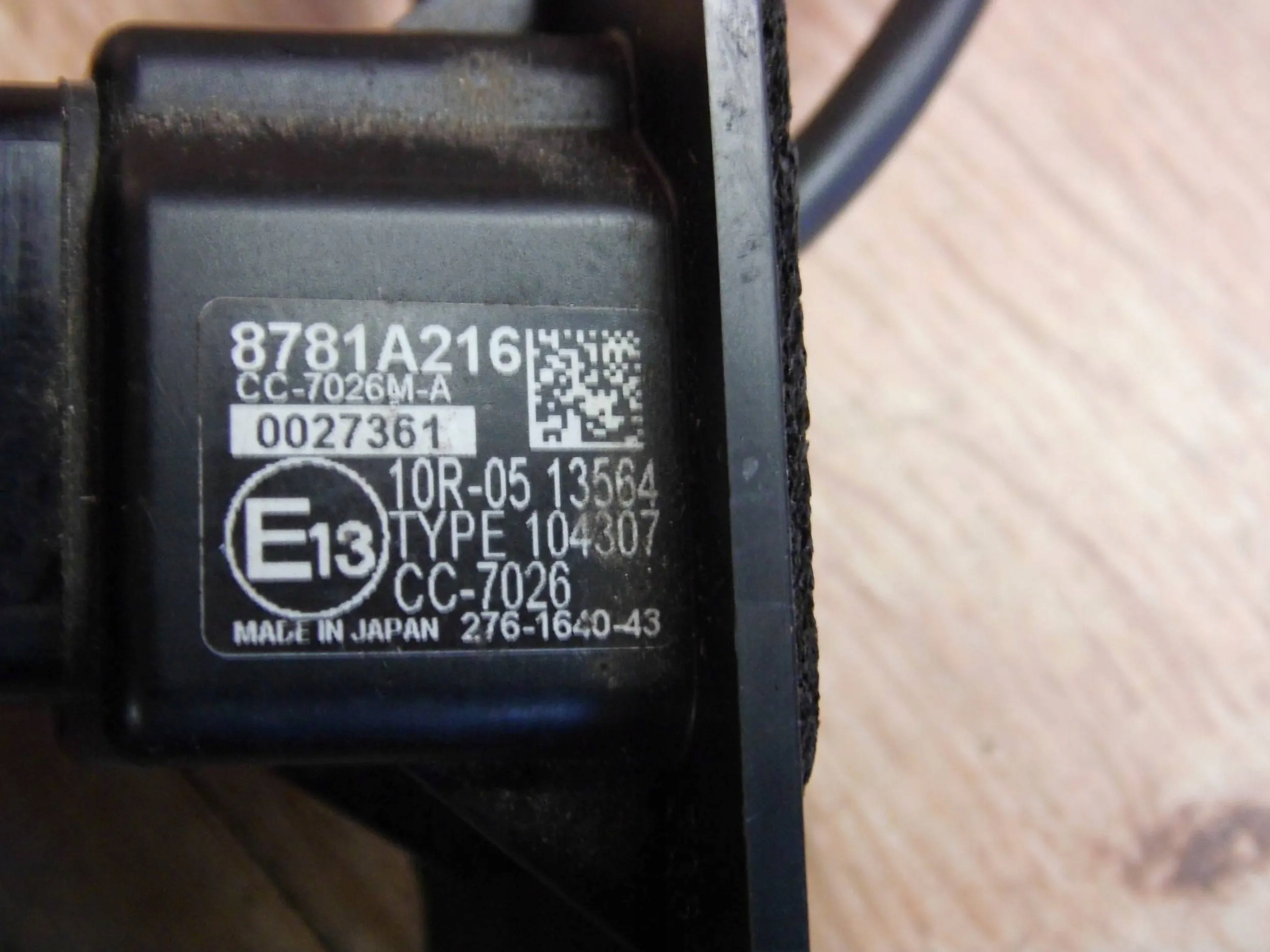 Mitsubishi Eclipse Cross kamera reversing bundle bonnet rear part rear