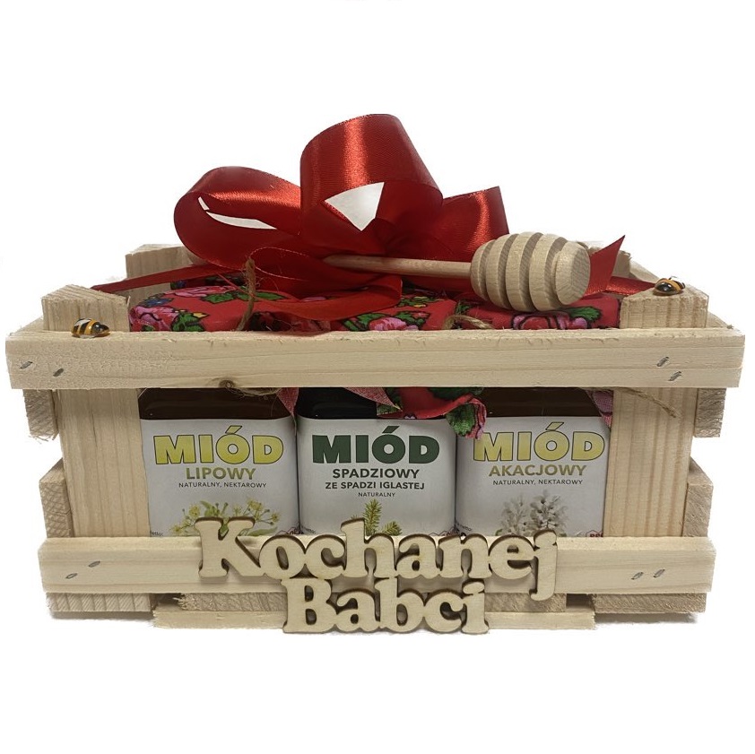 Levně Dárek k Den Prarodičů Sada 6 medů pro maminku tatínka prarodičů Med