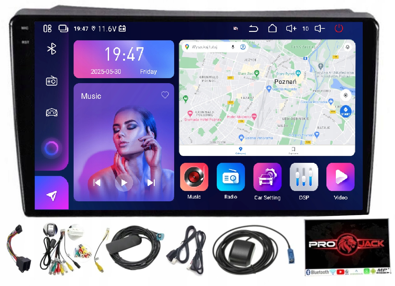 Rádio Android Navigácia Nissan Primastar 2006-2014 Carplay Wifi 8/256GB Sim