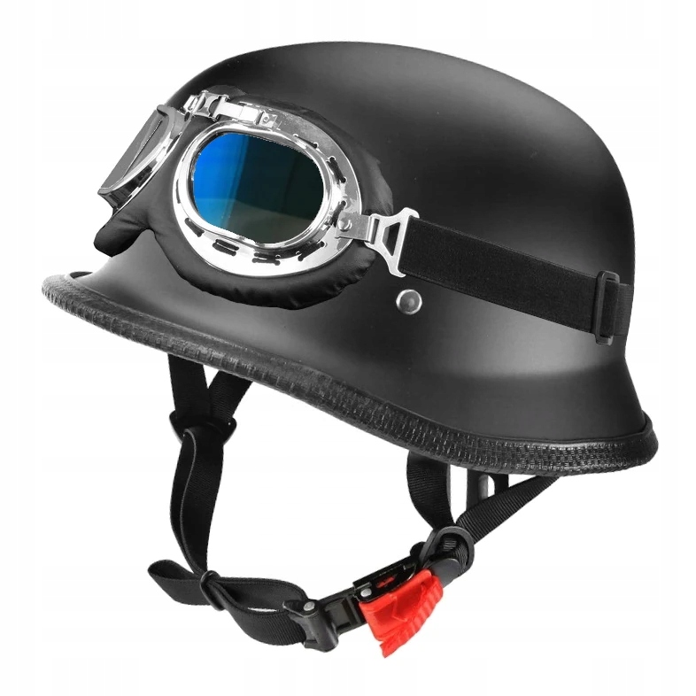 

Kask Motocyklowy Hełm Niemiecki Orzeszek L Gogle