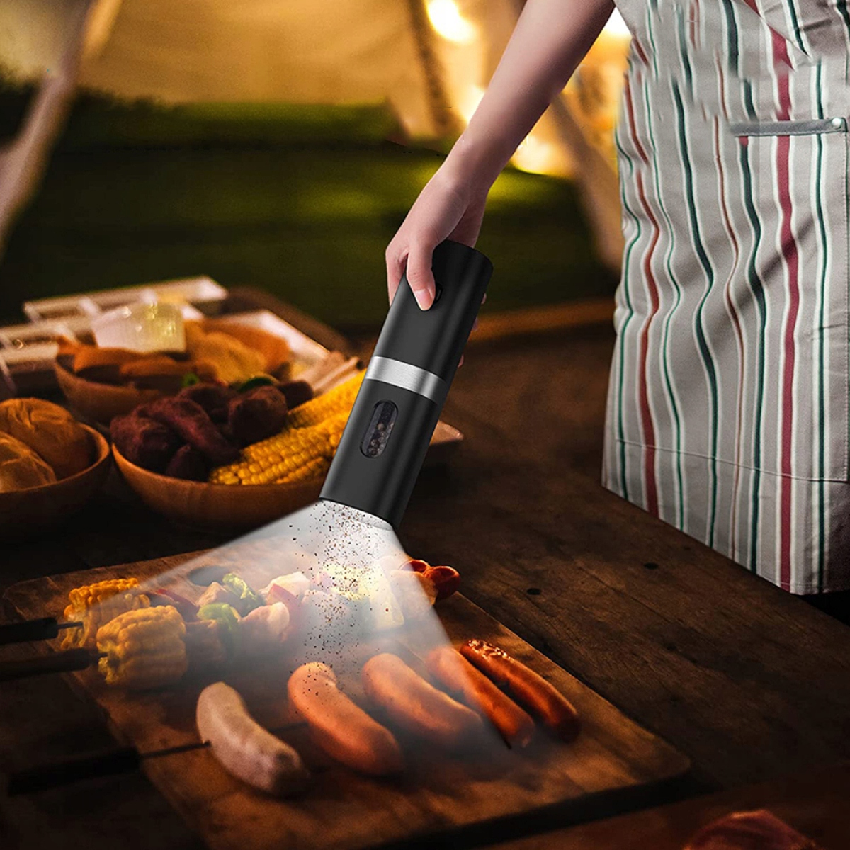 USB MŁYNEK ELEKTRYCZNY DO SOLI I PIEPRZU KUCHNIA Marka Bedee