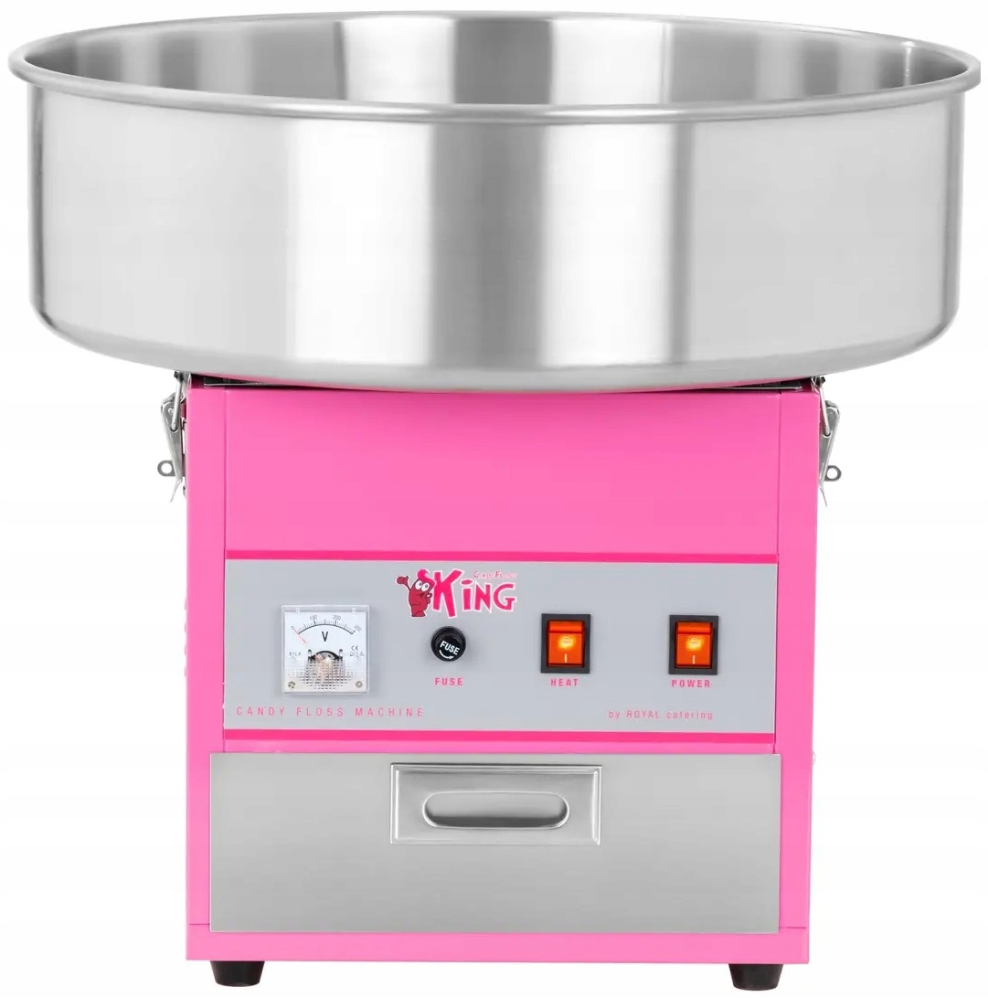 Maszyna do waty cukrowej 52 cm Pokrywa Royal Catering RCZK-1200E Stan opakowania oryginalne