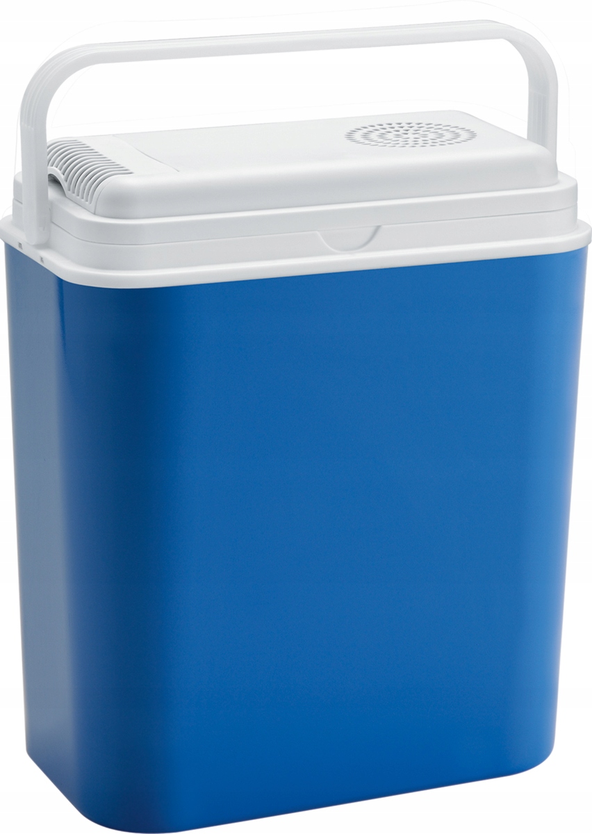 Lodówka turystyczna elektryczna 12 V Atlantic 18 L niebiesko biała