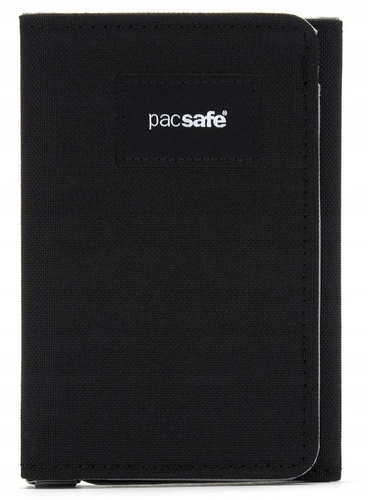 Protikrádežová peněženka Pacsafe RFIDsafe Trifold Wallet jet black