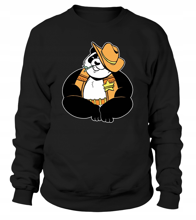 Dámská Mikina Panda Sheriff, velikost 3XL, černá
