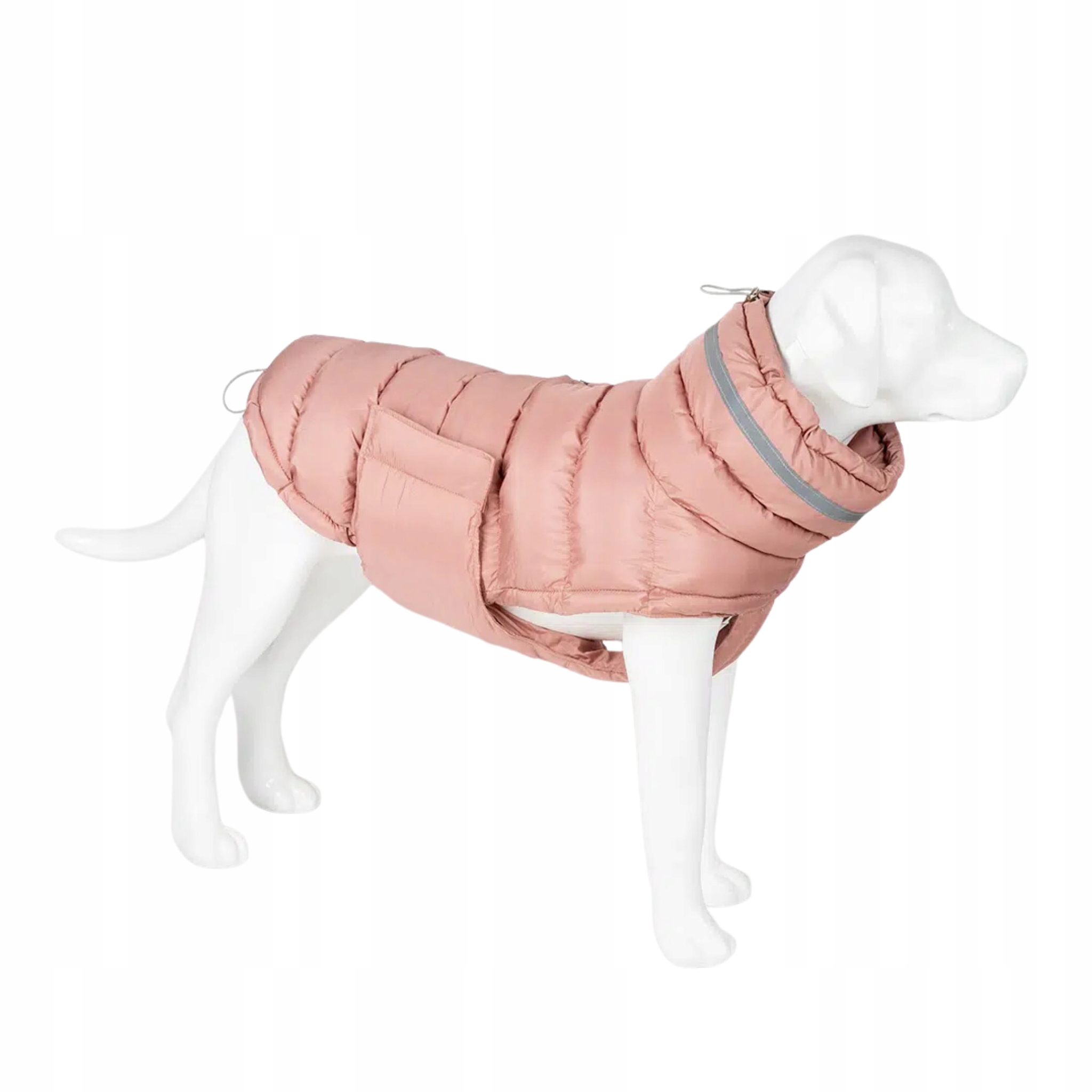 Levně Péřová bunda pro velkého psa Damiano Růžová 8XL