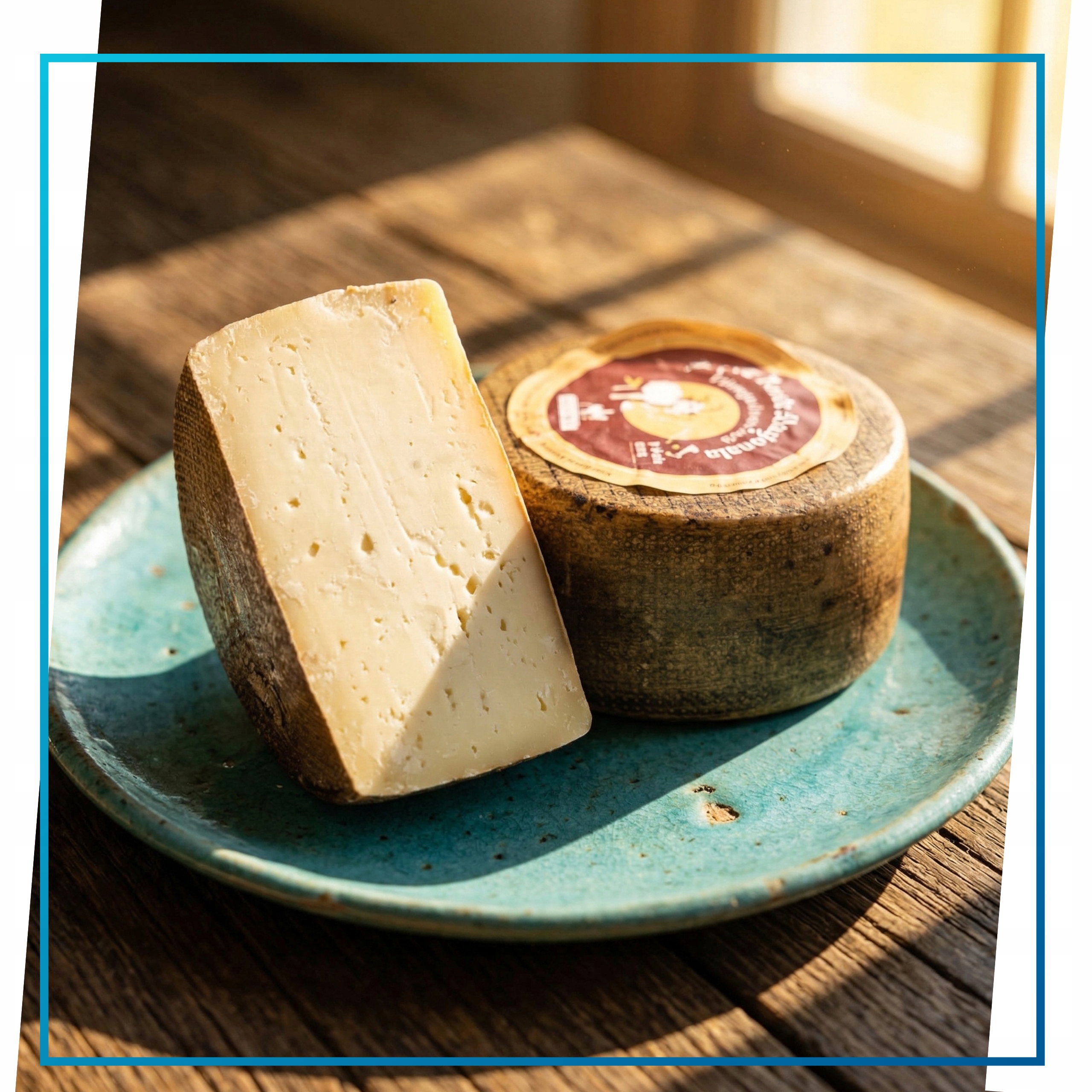 Włoski Ser Caprino Stagionato Sardo Lentischio Kozi 500g Flomaro