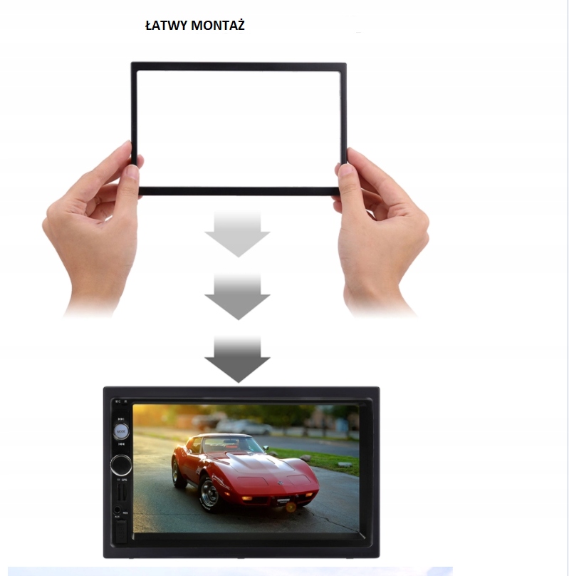 RAMKA 2DIN DO RADIA CHINSKIEGO,MASKUJĄCA 102X178MM Marka Inna